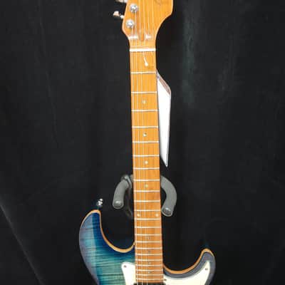 Sire Larry Carlton S7 Flame Maple Top Electric Guitar Transparent Blue image 7