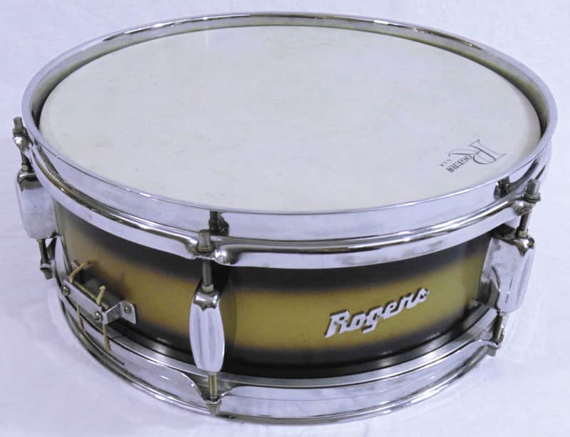 Rogers Luxor 5x14" 6-Lug Wood Snare Drum with Bread and Butter Lugs Early 1960s image 1