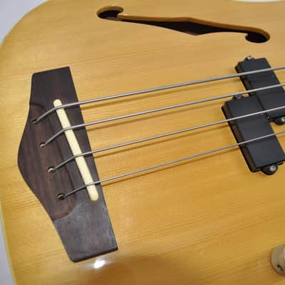 Fender PBAC-100 FL Electric-Acoustic Fretless Precision Bass MIJ 1992 - 1994 - Vintage Natural image 6