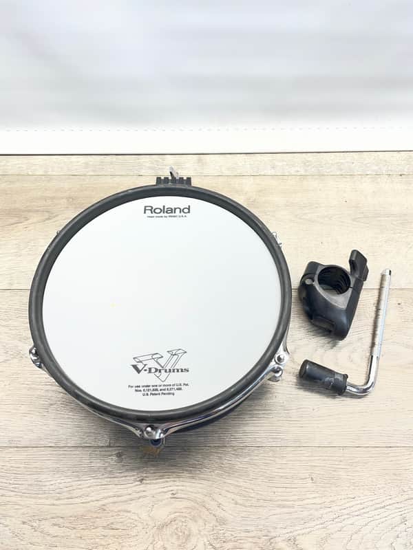 Roland PD-105BK V-Pad 10" Dual Trigger Mesh Drum Pad w/ MDC-10U Hatch Clamp & L-Bar image 1