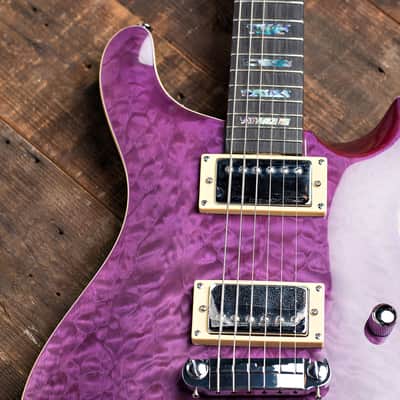 Wolf 200Q (Quilted Maple Top) Purple Electric Guitar image 8