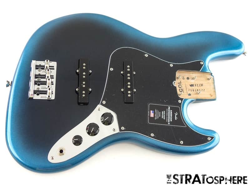 Fender American Professional II Jazz J Bass LOADED BODY V-Mod II Dark Night image 1