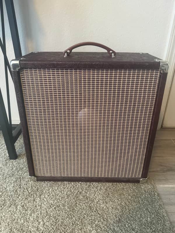 Tommy Huff 15” Speaker Cabinet - Brown Paisley Tolex 2020s - Brown Paisley image 1