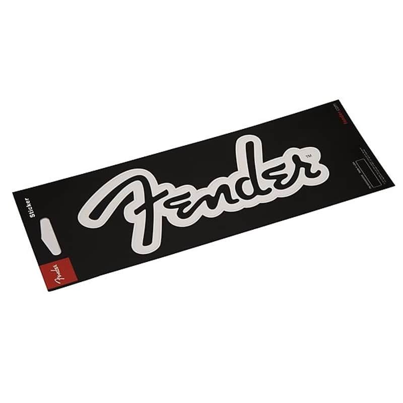 Fender Logo Sticker, White Matte 2016 image 1