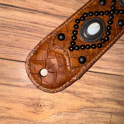 Carlino Orianthi Pearl Tan Scale Leather strap 2025 - Tan image 6