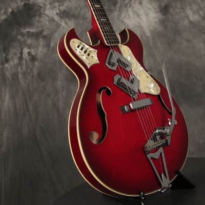 Greco Shrike 950 w/boomerang pickups 1960s Red image 22