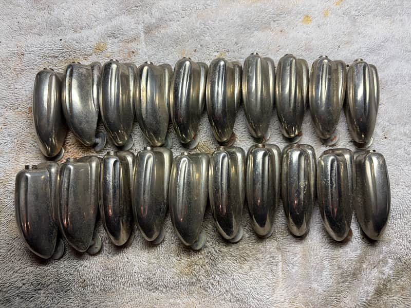 Slingerland Radio King Bass Drum Lugs (20 total!) 1950s - Nickel image 1