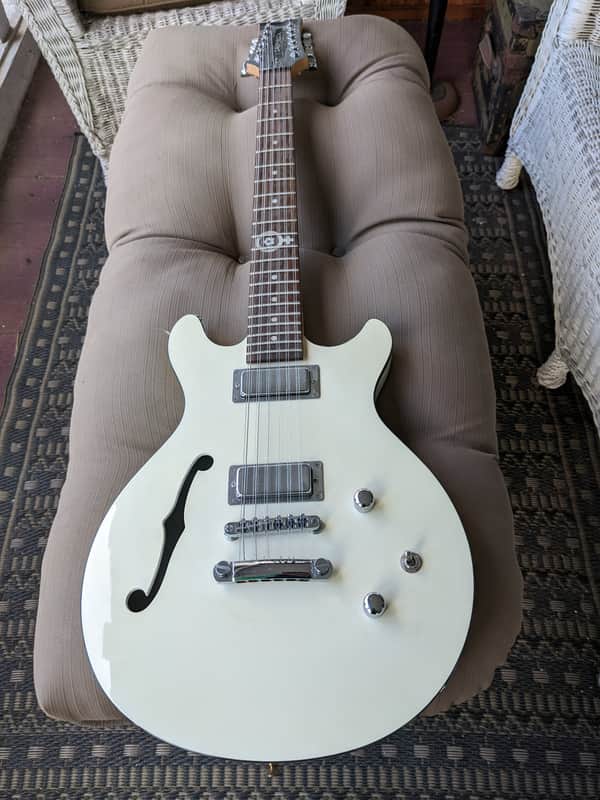 Daisy Rock Retro-H 12ST - Semi-Hollow Electric 12 String Guitar 2010s Pearl White image 1