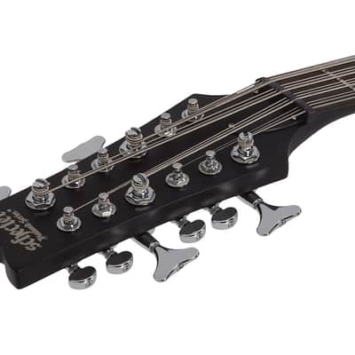 Schecter dUg Pinnick DP-12 Left Hand Solid Body Bass Guitar Ebony/Satin Black - 460 - Used image 13