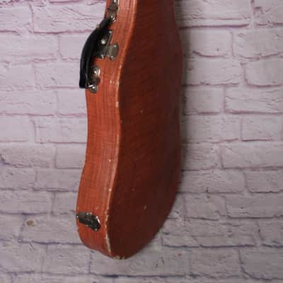 👀 Rare 1960's Woodward Electric Guitar w/ Original Faux Tweed Case Teisco Hoshino Ibanez image 11