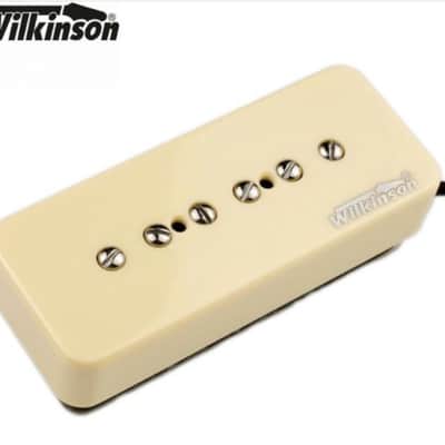 Wilkinson Premium W90SK "STACKED" P90 Soapbar Pickup - Korea- CREAM Neck Position Fast US Ship image 1