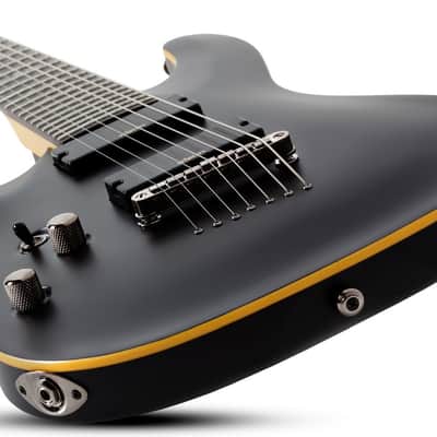 Schecter Demon-7 LH - Satin Black (3667) image 6