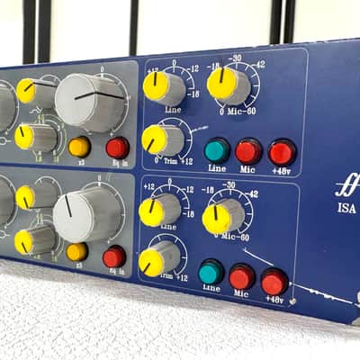 Vintage Focusrite ISA 215 Dual Mono Mic Pre and Equalizer 1990s - Blue image 5