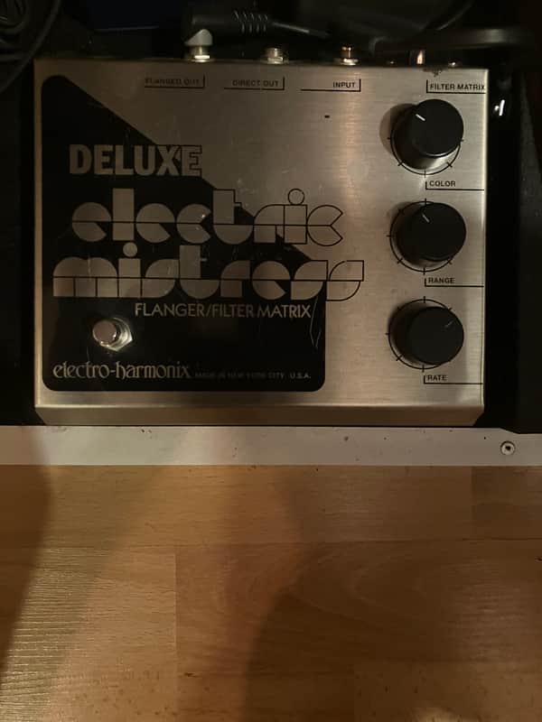 Electro-Harmonix Deluxe Electric Mistress Reissue with 24V Adapter 2008 - 2014 - Silver / Black image 1