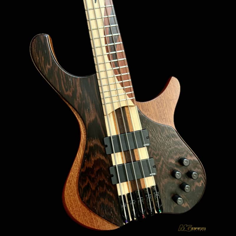 MGbass Desert 5 Strings – Wenge / Mahogany – Neck Through – EMG Electronics image 1