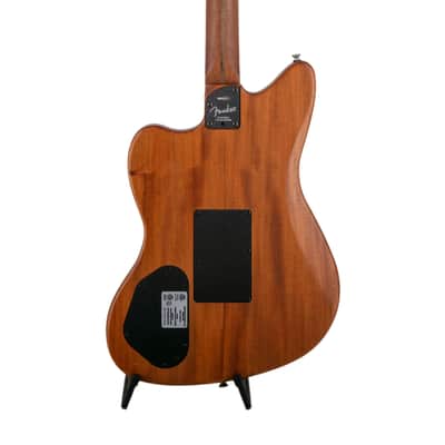 Fender American Acoustasonic Jazzmaster Acoustic Guitar, Ebony FB, Ocean Turquoise, US211XXXX image 5