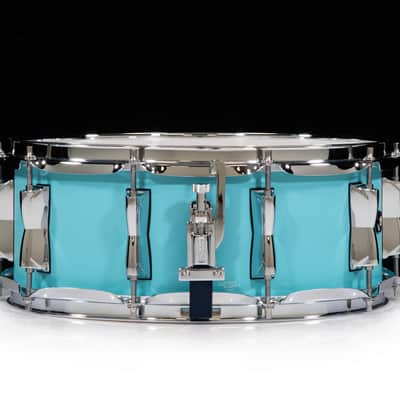 Yamaha Stage Custom 14"x5.5" Birch Snare - Matte Surf Green image 4
