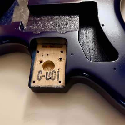 Fender Classic Player Jazzmaster Body - Refinished - dark blue image 3