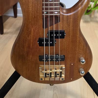 1995 Ibanez SR1000 Custom PJ Precision Jazz Bass Häussel and Lollar Custom Pickups MIJ FujiGen Wenge Bubinga Neck Stained Oil Natural Mahogany Japanese Japan Prestige SDGR Soundgear SR 1000 Bass Guitar image 11