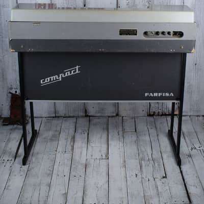 Farfisa 1960's Vintage Combo Compact Organ with Stand and Case Made in Italy image 18