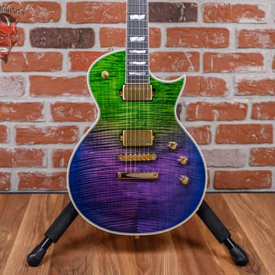 ESP Original Series Custom Shop Eclipse CTM FM Flame Maple Top in Purple Green Gradation 2025 w/OHSC image 1