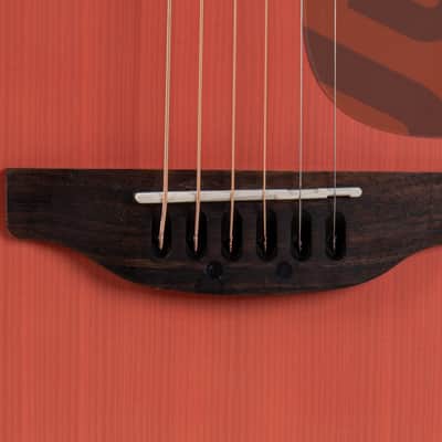 Applause AAS-69-O Applause Jump Series Dreadnought Slope Shoulders Solid European Spruce Top Maple Neck 6-String Acoustic Guitar - Peach image 6