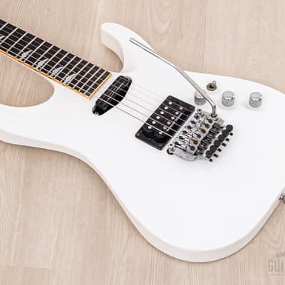 1989 ESP Custom Shop Horizon Custom Vintage Neck Through Guitar White, Near-Mint w/ Floyd Rose, Seymour Duncan image 10