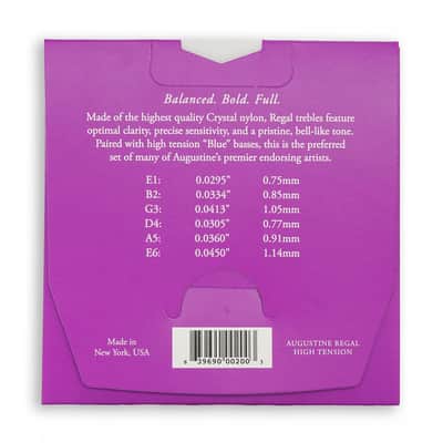 Augustine Regal Blue High Tension Classical Guitar Strings 2010s - Blue image 2