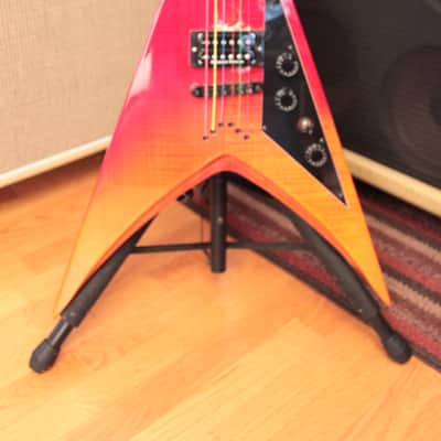 LTD Dave Mustaine DV8-R Tequila Sunrise w/ESP Sig Case image 2