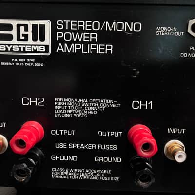 BGW MODEL 500D, Power Amplifier, Power output: 200 watts per channel into 8Ω (stereo), 501 watts into 8Ω (mono) image 8