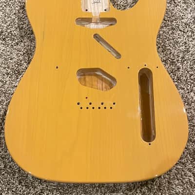Guitar Mill Nitro Refinish - Fender American Vintage II 1951 Telecaster Body - Ash - Black image 3