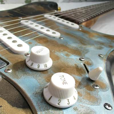 Custom stratocaster unique Right handed electric guitar 2021 image 9