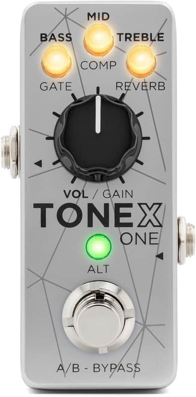 IK Multimedia TONEX ONE Pedal Bass Edition Amplifier/Cab/Effect Modeling Pedal - Silver image 1