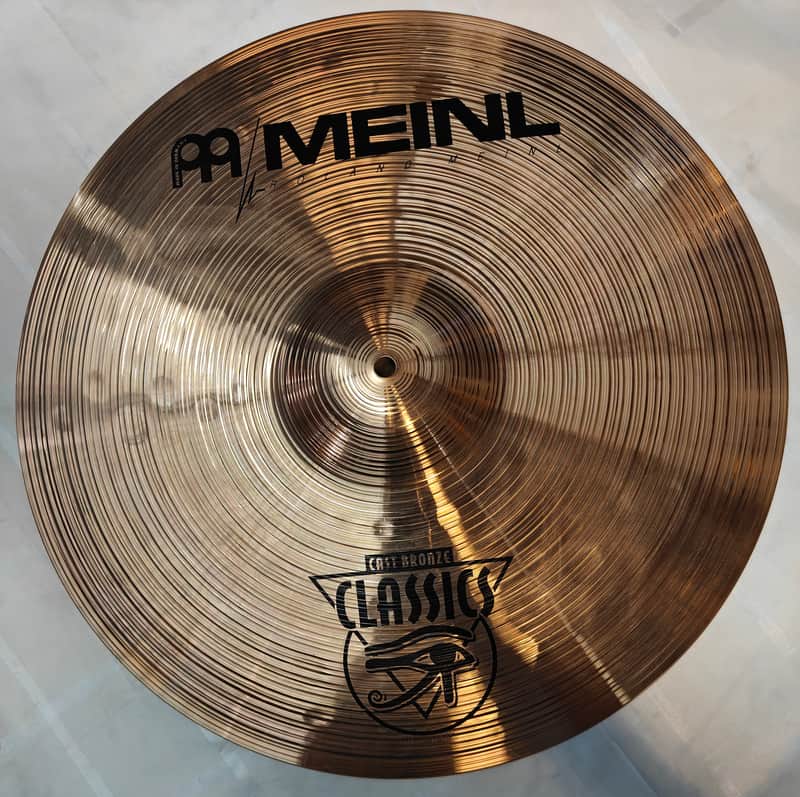 Immagine Meinl Classics Cast Bronze 20" Powerful Ride Becken Cymbal Vintage NOS Neu - 1