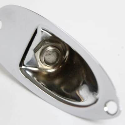 1987 Vintage Fender Stratocaster Plus Input Jack Plate USA Strat 1980s image 6