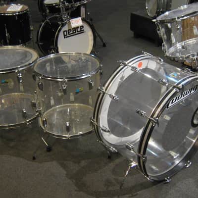 1970's Ludwig Vistalite Bonham Setup 26/14/16/18 Factory Virgin Bass! Rare! image 2