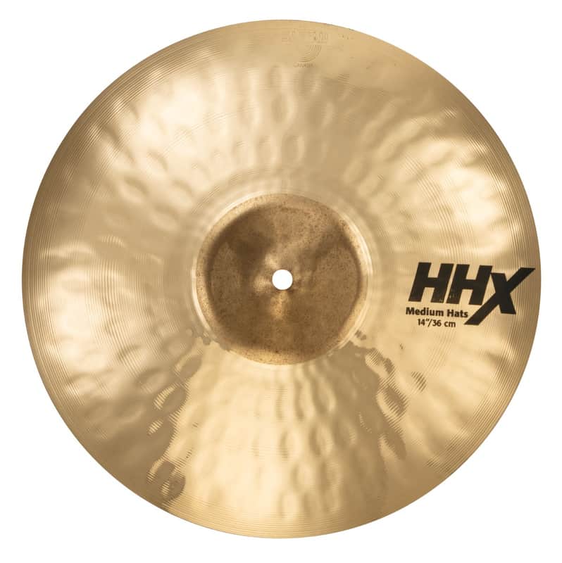 SABIAN 14" HHX Medium Hat Top Brilliant Finish image 1