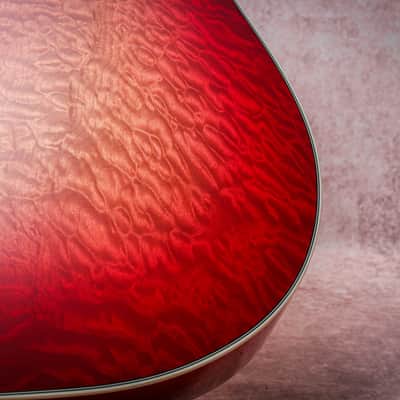 GIBSON USA Custom Shop Custom Hummingbird Quilt #1 of 28 "Heritage Cherry burst" (2008) image 19