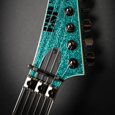 ESP Custom Shop M-II CTM FR-E Large Flakes Turquoise Sparkle (E6670252) image 8
