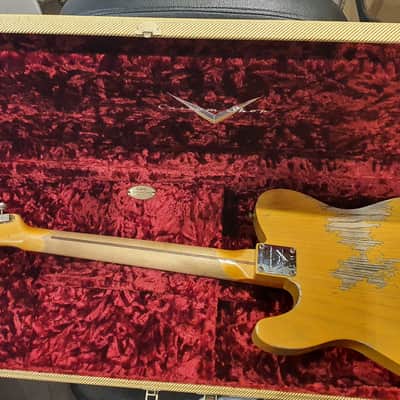 Fender 52 telecaster bigsby custom shop limited edition heavy relic CuNiFe aged butterscotch blonde image 2