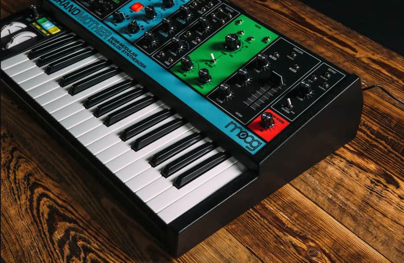 USA made Moog Grandmother 32-Key Semi-Modular Analog Synthesizer 2018 - Present - Black / Multi-Colored Panel image 1