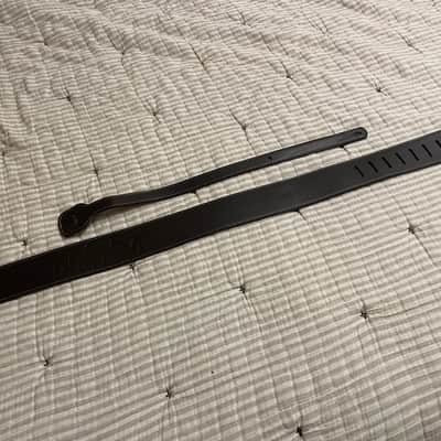 Zager Embossed Padded Dark Brown Leather Guitar Strap image 7