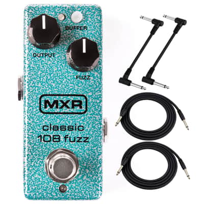 Dunlop MXR M296 Classic 108 Fuzz Mini Effects Pedal with Cables image 1