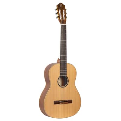 Ortega R131 Family Series Pro Solid Cedar Top Mahogany Neck Nylon 6-String Classical Acoustic Guitar w/Gig Bag image 2
