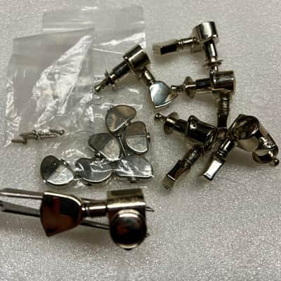 Grover Rotomatic 3+3 Tuning Machines + two button styles - Chrome image 2