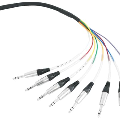 Rockville SQ803 8 Channel 3 Foot 1/4" TRS Snake Cable (Male to Male) image 3