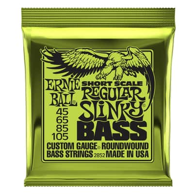 Ernie Ball 2852 Short Scale Regular Slinky Bass Strings (45-105)