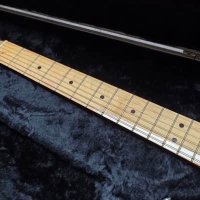 1981 Fender Bullet H-1 American Stratocaster with Telecaster Headstock Red Vintage 80s 1980's made in USA 1H Guitar with original hard case OHSC RARE image 11