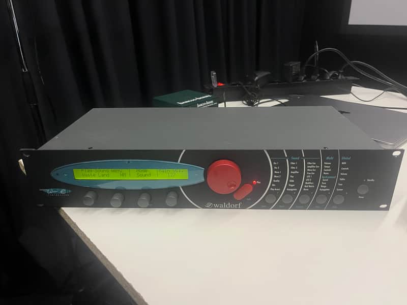 Waldorf Microwave II Rackmount Wavetable Synthesizer 1997 Black image 1