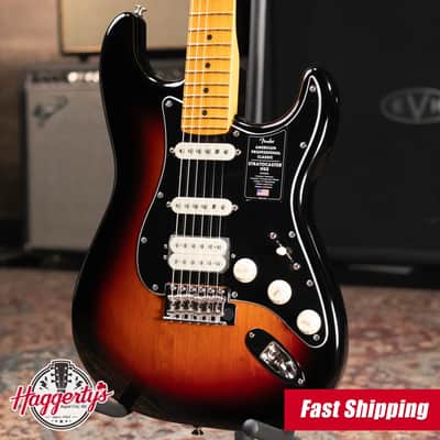 Fender American Professional Classic Stratocaster HSS Electric Guitar - 3-Color Sunburst with Gig Bag image 1